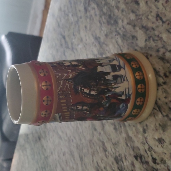 Rare Vintage 1993 Budweiser Holiday Stein Collection Hometown Holiday - Picture 2 of 5